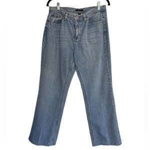 Tommy Hilfiger light wash mid rise jeans w/ minimal flare